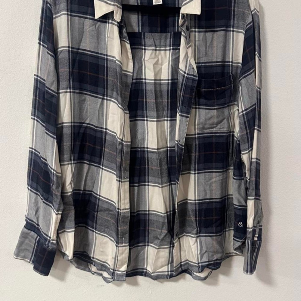 Treasure & Bond plaid long sleeve size M